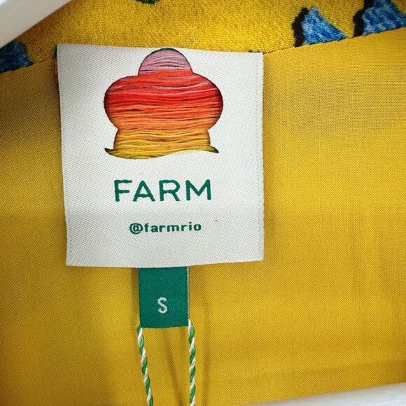 FARM Rio Yellow Summer Garden Maxi Dress Small - worn once - Picture 6 of 10